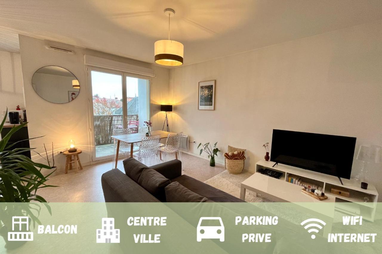 Apartmán Wifi - Parking - Balcon - T2 Les Menhirs Les Sorinières Exteriér fotografie